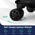 3-Piece Hardside Luggage Set Lightweight Hardside Suitcases with 8-Spinner Wheels