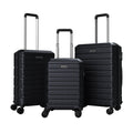 3-Piece Hardside Luggage Set Lightweight Hardside Suitcases with 8-Spinner Wheels