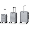 3-Piece Hardside Luggage Set Lightweight Hardside Suitcases with 8-Spinner Wheels