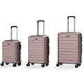 3-Piece Hardside Luggage Set Lightweight Hardside Suitcases with 8-Spinner Wheels
