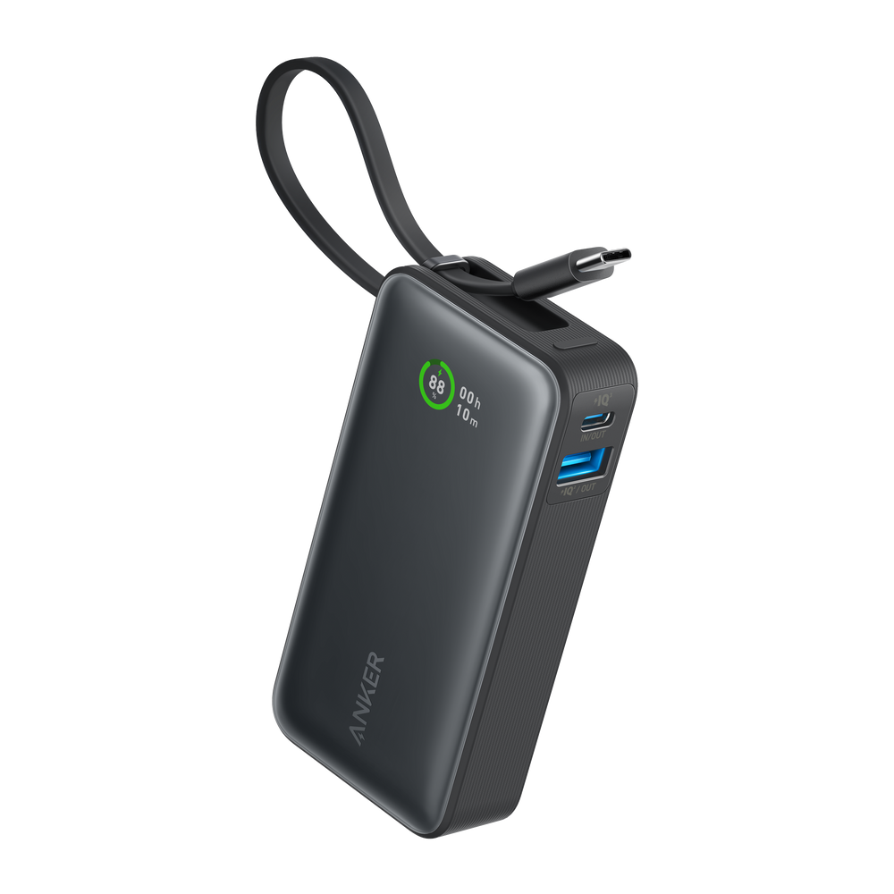 Anker Nano Power Bank (30W, Built-In USB-C Cable)