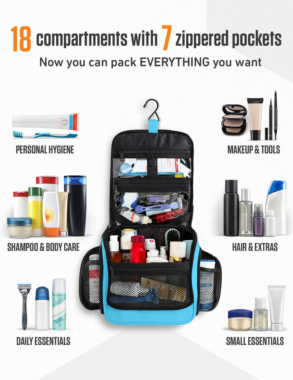 Hanging Travel Toiletry Bag