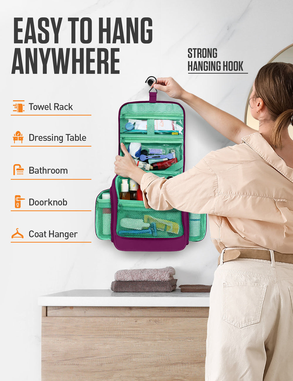 Hanging Travel Toiletry Bag