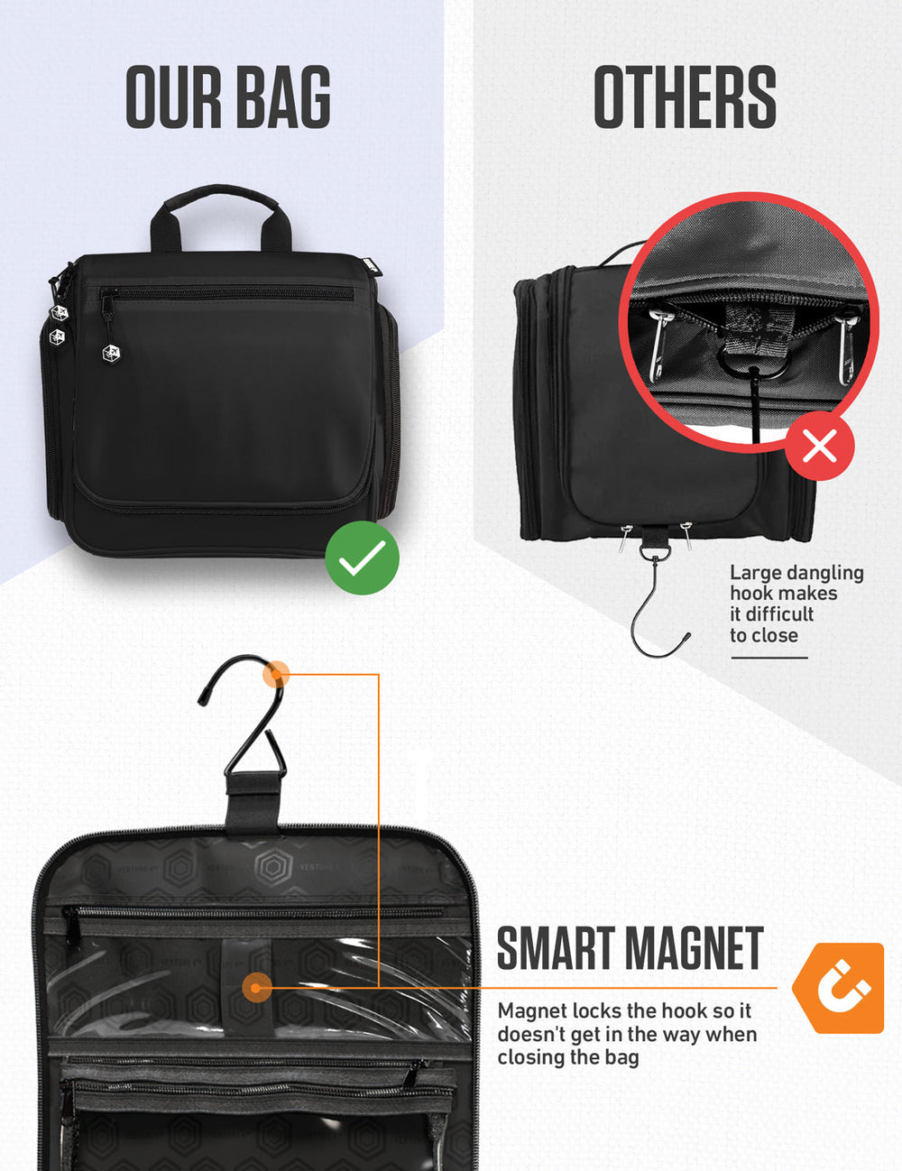 Hanging Travel Toiletry Bag