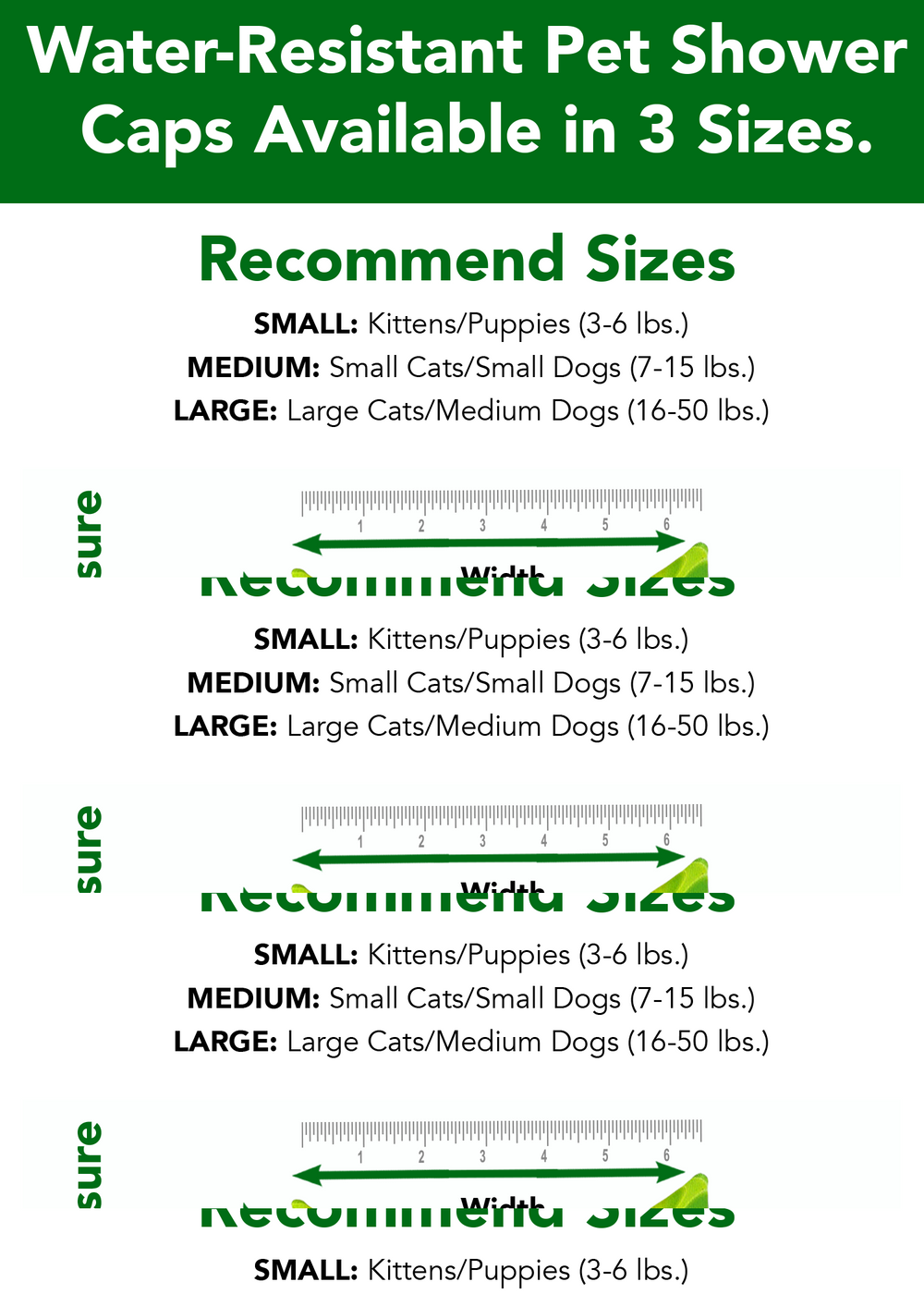 4-ALL PETS SHOWER / EAR / SUN CAP!