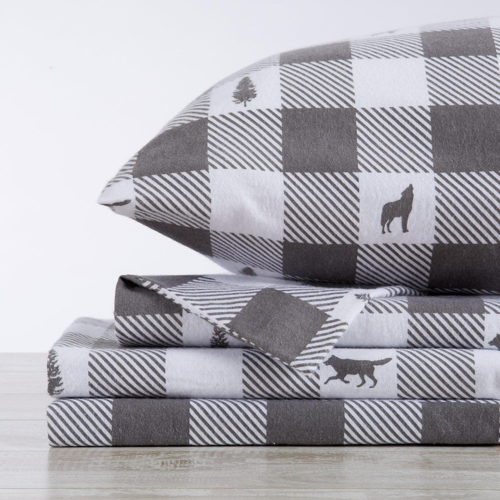 100% Turkish Cotton Flannel Sheet Sets - Boulder Collection