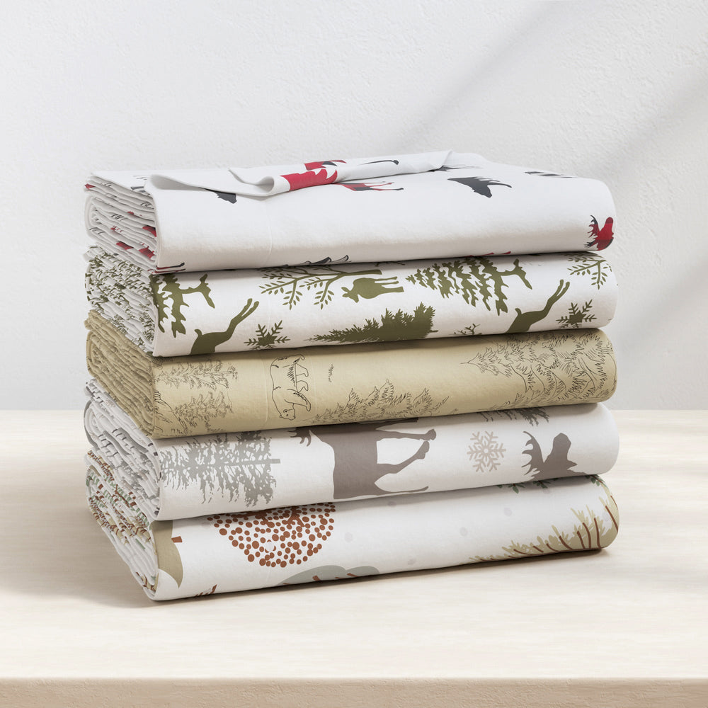 Turkish Cotton Flannel Sheet - Lakeview Collection